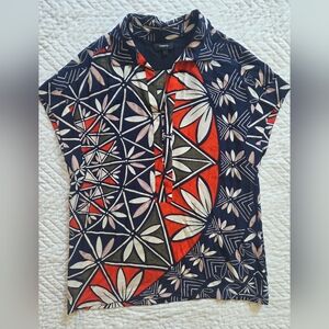 Theory Floral Abstract Blouse L
